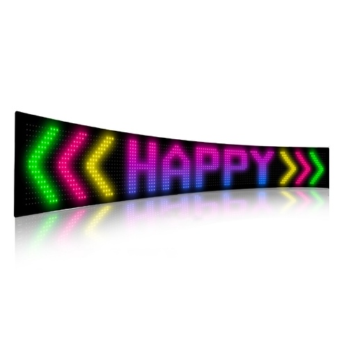 Programmable LED Matrix Panel Flexible Screen IP65 with APP Control 192*1330mm - Main Image