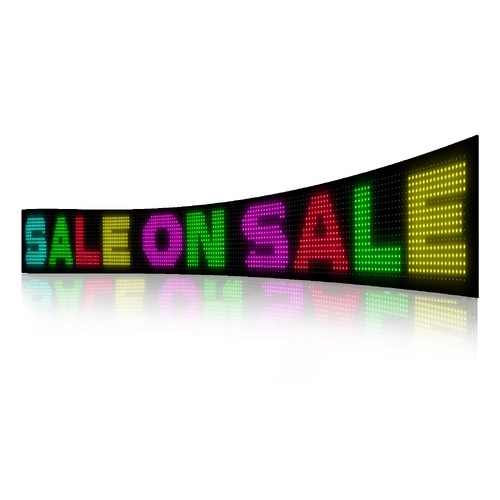 Programmable LED Matrix Panel Flexible Screen IP65 with APP Control 192*1762mm - Main Image