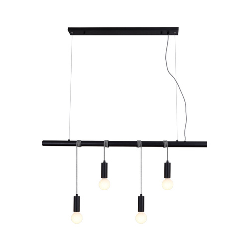 Bikkel 4 Lights Pendant Light - Black - Main Image