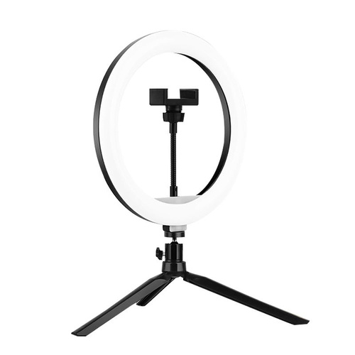 Adjustable 10 Led Fill Light Tripod with Phone Clamp - Main Image