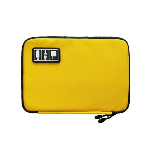 Portable Multifunctional u Disk Storage Bag for Mobile Phone Accessories - Yellow - Main Image