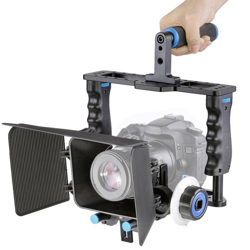 Large Handle Camera Cage & Matte Box Kit For Dslr / Video Camera - Main Image