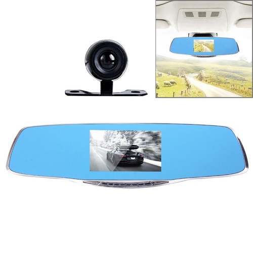 4.3 Hd 1080p Rearview Mirror Vehicle Dvr with Screen Display - Main Image