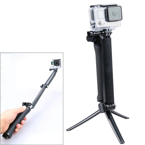 Extendable Monopod Tripod for Action Cameras - 3 Way Multi Function - Main Image