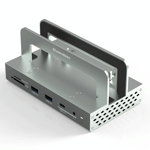 Vertical Laptop Docking Station with 4k / 60hz Type-c Hub - 10-In -1 Without Lan - Main Image