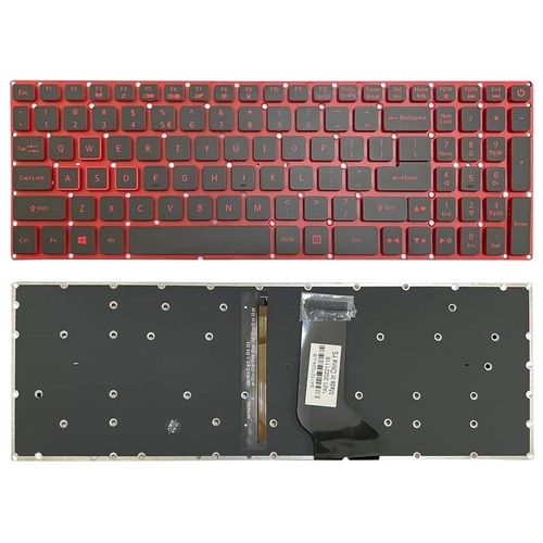 Red Backlit Laptop Keyboard - us Version - For Acer Nitro 5 An515-41 - Main Image