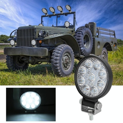 6.3W 10 - 30V Dc 6000K 3 Inch 9 Leds Circle Offroad Truck Car Driving Light Spotlight Work Light Fog Light - Main Image