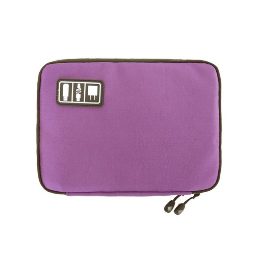 Portable Multifunctional u Disk Storage Bag for Mobile Phone Accessories - Purple - Main Image