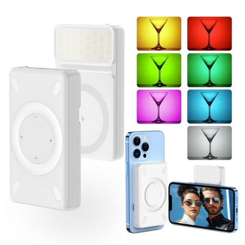 V17 Live Broadcast Magnetic Phone Photography Lamp with Rgb Led Fill Light - Main Image