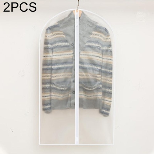 2-pack Hanging Garment Storage Bags with Zipper - Clear - Main Image
