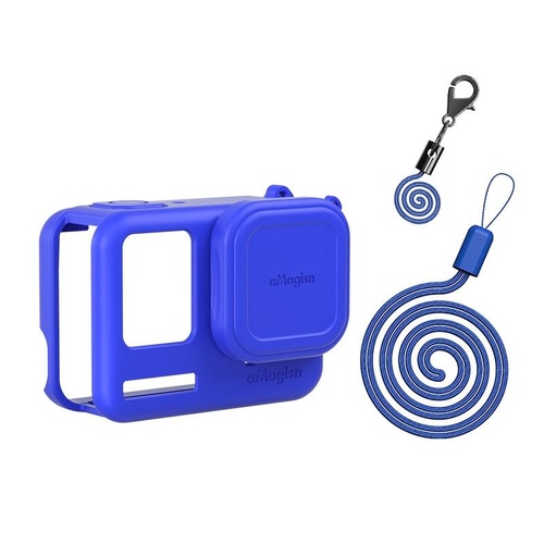Silicone Case for Insta360 Ace Camera - Protect your Gear - For Insta360 Ace Pro (Blue) - Main Image