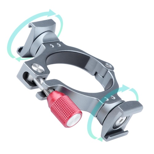 Extension Bracket with Dual Cold Shoe for Dji Om4 / Mobile 3 Stabilizer - Main Image