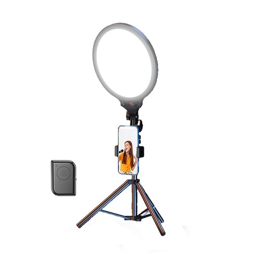 Full-screen Selfie Ring Light Tripod Set for Live Stream - 210cm Height - 55Cm Bracket With Remote Control - Main Image