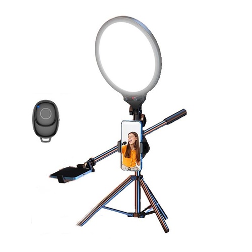 Full-screen 12.6 Selfie Ring Light Tripod Set - 210cm for Live Stream - 55Cm Overhead Shot - Main Image
