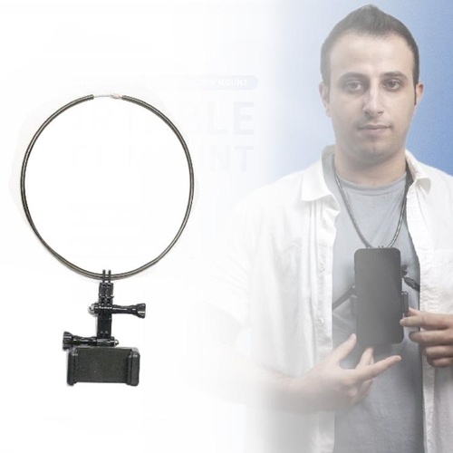 Flexible Neck Mount for Gopro and Smartphones - Compatible with Action Cameras - Main Image