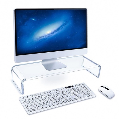 Set of 2 Acrylic Desktop Monitor Stands - Main Image
