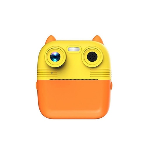 Instant Print Camera with Dual Lens - 2.8 Screen for Kids Blue - Yellow - Main Image