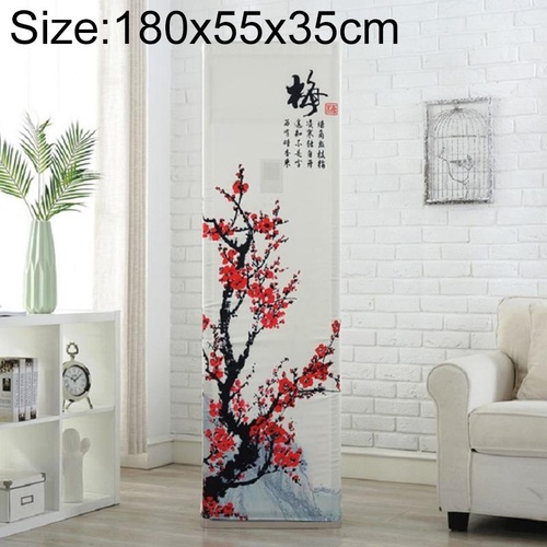 180x55x35cm All-inclusive Vertical Cabinet Air Conditioning Dust Cover - Red Plum Fabric - Main Image