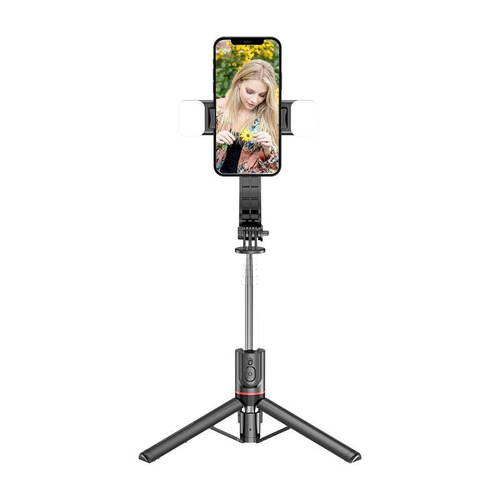 Bluetooth Remote Selfie Stick with Detachable Fill Light and Tripod - Main Image