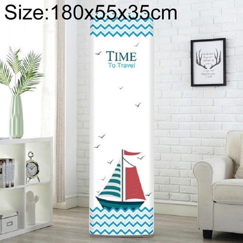 180x55x35cm Sailboat Fabric Dust Cover for Vertical Cabinet Air Conditioning - Main Image