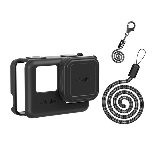 Silicone Case for Insta360 Ace Camera - Protect your Gear - For Insta360 Ace (Black) - Main Image