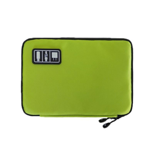 Portable Multifunctional u Disk Storage Bag for Mobile Phone Accessories - Green - Main Image
