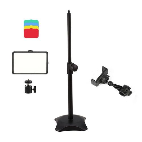 8 Three-colour Temperature Flat-panel Live Fill Light with 42cm Bracket - Main Image