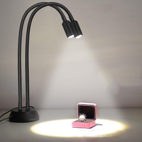 Adjustable Double-head Led Jewelry Table Lamps for Live Photos - Main Image