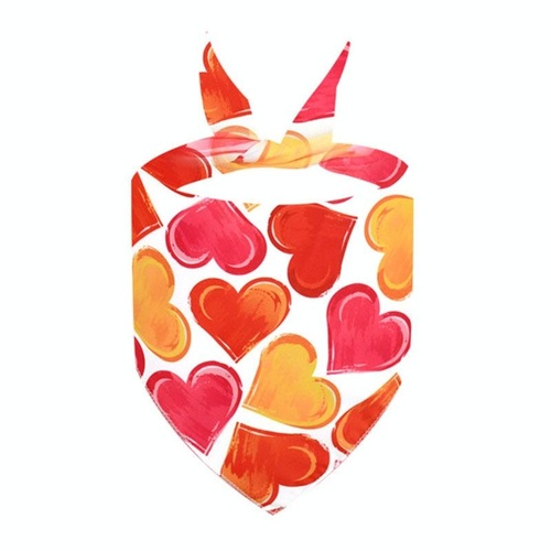 Cute Pet Triangle Towel Bib Cartoon Cats And Dogs Drool Towel Scarf - 03 - Main Image