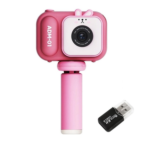 48Mp Dual Lens Kids Digital Camera With 2.4 Ips Screen And 32Gb Tf Card - Blue Fox - With 32G Tf Card Pink Bunny - Main Image