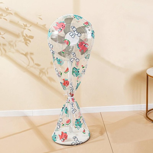 Waterproof Dustproof Fan Cover - Little Dinosaur Design - Main Image