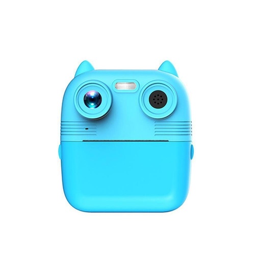 Instant Print Camera with Dual Lens - 2.8 Screen for Kids Blue - Blue - Main Image