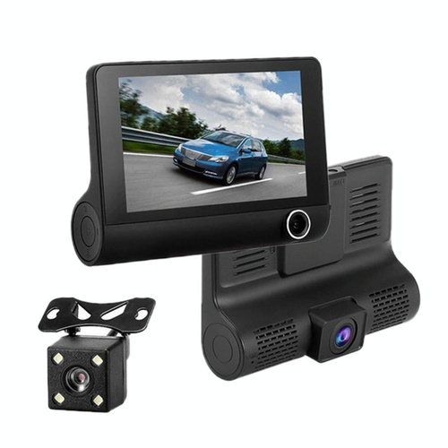 Hd 1080p Car Dvr with 3-in-1 Function and Wide Angle Night Vision - 4 Inch - Main Image