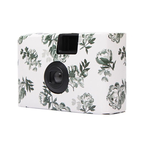 Retro Peony Disposable Mini Camera with 17 Films - Main Image