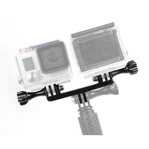 Universal Double Bracket Mount for Gopro Hero11 - Screw Adapter - Main Image