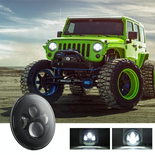 7 Inch H4 / H13 Dc 9V - 30V 4000Lm 6000K 40W 7 Inch Car Round Shape Led Headlight Lamps For Jeep Wrangler - Main Image