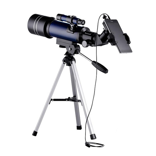 High Definition Astronomical Telescope with Tripod and Phone Clip - Dark Blue - Main Image