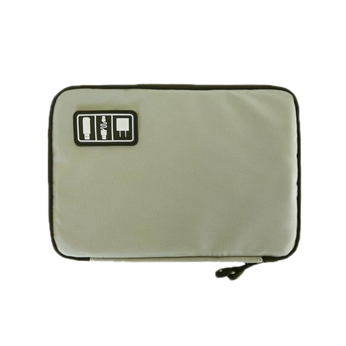 Portable Multifunctional u Disk Storage Bag for Mobile Phone Accessories - Grey - Main Image