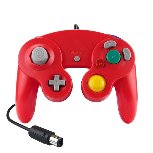 2-pack Wired Vibrating Game Controller for Nintendo Ngc / Wii - Red - Main Image