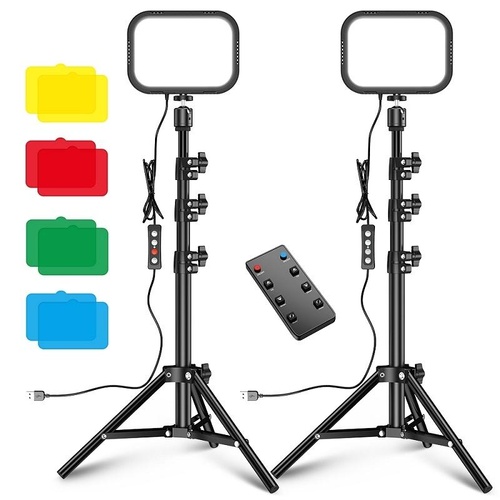 Live Portrait Soft Light Dual Bracket with Four-colour Fill - Main Image