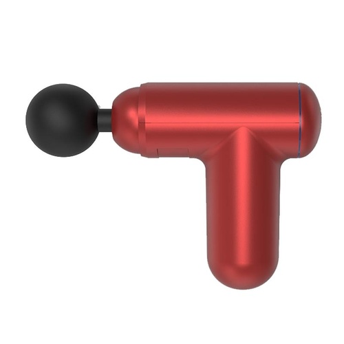 Red Mini Vibrating Fascia Massage Gun - Button Type - Main Image