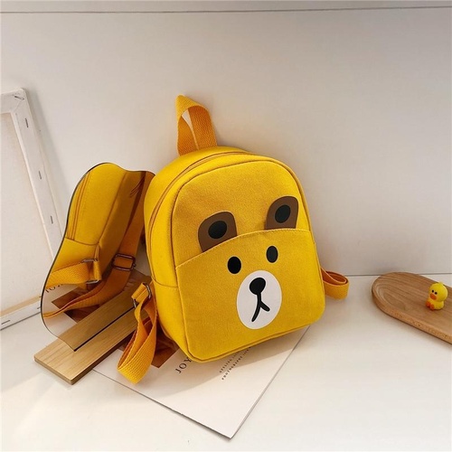 Adorable Bear Schoolbag for Kids - Cartoon Design - Bear Yellow - Main Image