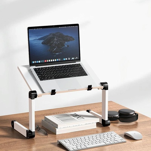 Portable Folding Laptop Desk with Adjustable Height and Storage - Main Image