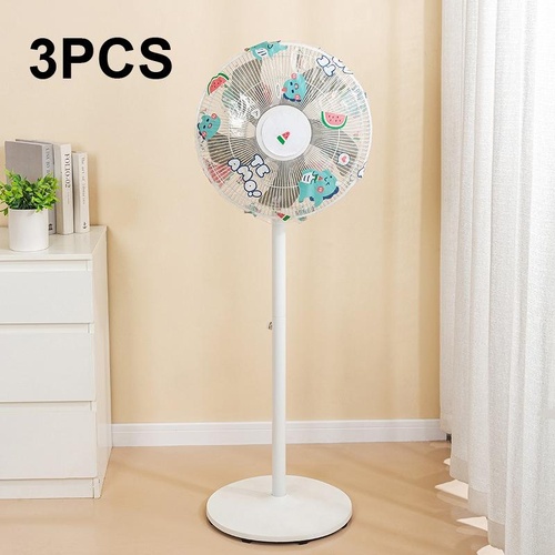 Waterproof Dustproof Fan Cover Set - Little Dinosaur Design - Main Image