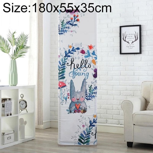 180x55x35cm Rabbit Fabric Dust Cover for Vertical Cabinet Air Conditioners - Main Image