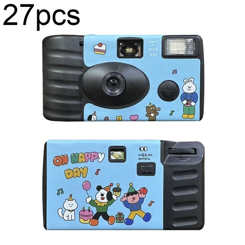 27 Retro Film Camera Waterproof Cartoon Stickers - Happy Day Design - Main Image