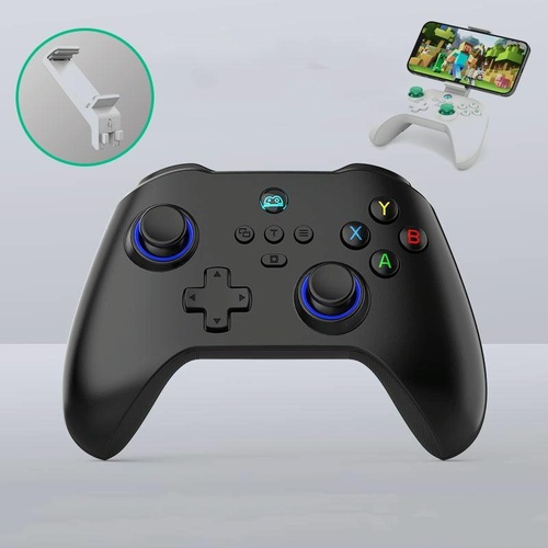 Wireless Bluetooth Game Controller For Switch Ios Android Pc Ps3 Ps4 - Black - Black+Bracket - Main Image