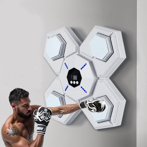 Rechargeable Bluetooth Boxing Machine With Adult & Child Gloves - Blue - Without Gloves Blue - Main Image