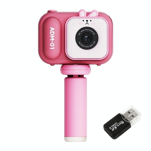 48Mp Dual Lens Kids Digital Camera With 2.4 Ips Screen And 32Gb Tf Card - Blue Fox - With 64G Tf Card Pink Bunny - Main Image