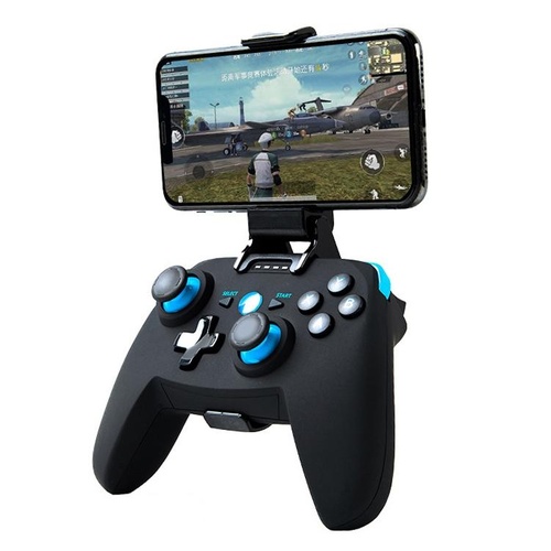 Wireless Game Controller for Android / Ios / Pc / Ps3 with Bluetooth 4.0 & Bracket - Blue - Main Image